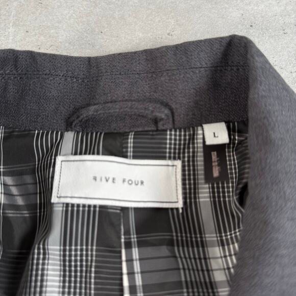 Five Four Mens Dark Gray Zip Up Jacket size Large - Picture 3 of 10